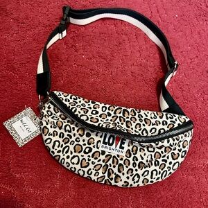Brighton Love Leopard Sling Bag Belt Bag NWT